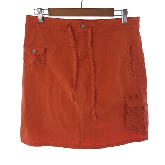 Athleta Cargo Skort Solid Orange Womens Size 8 35316 - Picture 1 of 10